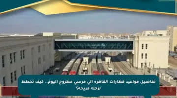 تفاصيل مواعيد قطارات القاهرة إلى مرسى مطروح اليوم.. كيف تخطط لرحلة مريحة؟